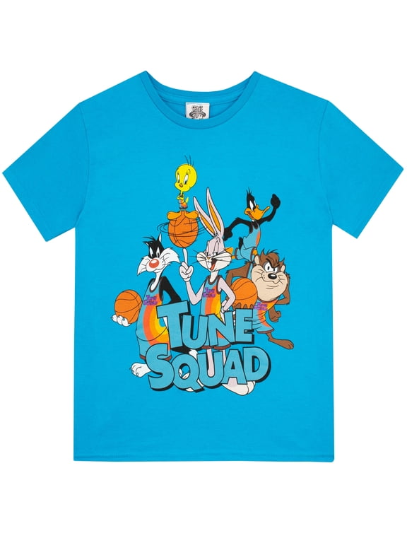 Boys Tune Squad T-Shirt Blue Sizes 6-14