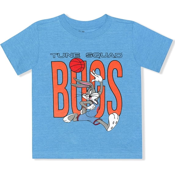 Space Jam Buggs Bunny Boys Single Character Short Sleeve Tee, 4-7
