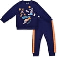 thumbnail image 1 of Space Jam Bugs Bunny, Daffy Duck and Porky Pig Boys 2 Piece Character Crewneck and Jogger Set, 4-7, 1 of 5