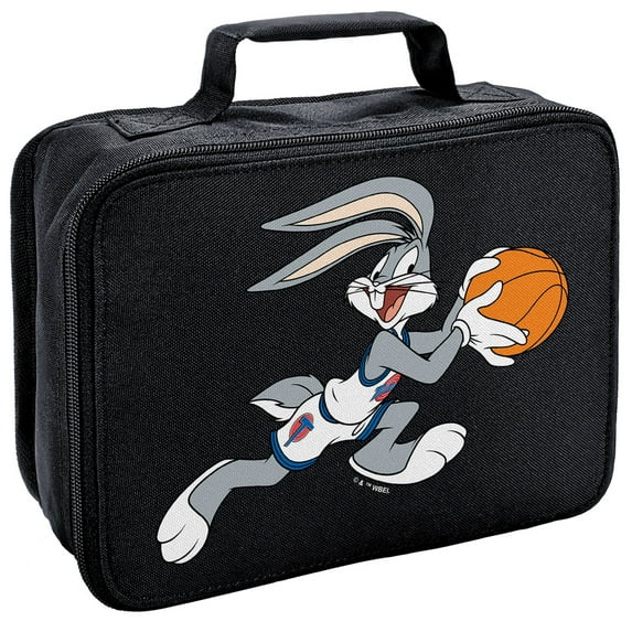Space Jam Bugs Bunny Insulated Soft Sided Lunch Box - Reusable Lunch Bag For School Office Work, BPA Free