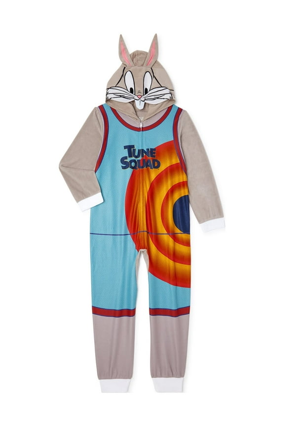 Exclusive Boys Hooded Union Suit Pajama, Sizes 4-12