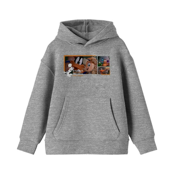 Space Jam Film Images Boy's Heather Grey Sweatshirt-L