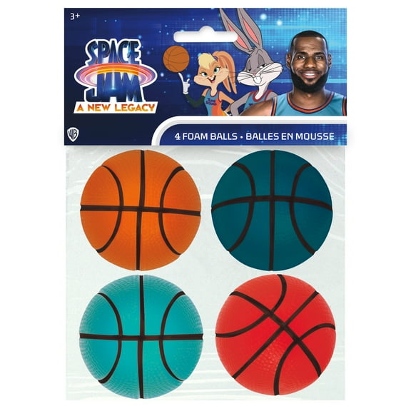 Space Jam Foam Party Favor Balls - 4ct