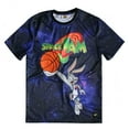 thumbnail image 1 of Space Jam Galaxy Men's Embroidered Patch Shirt Size Large, 1 of 4