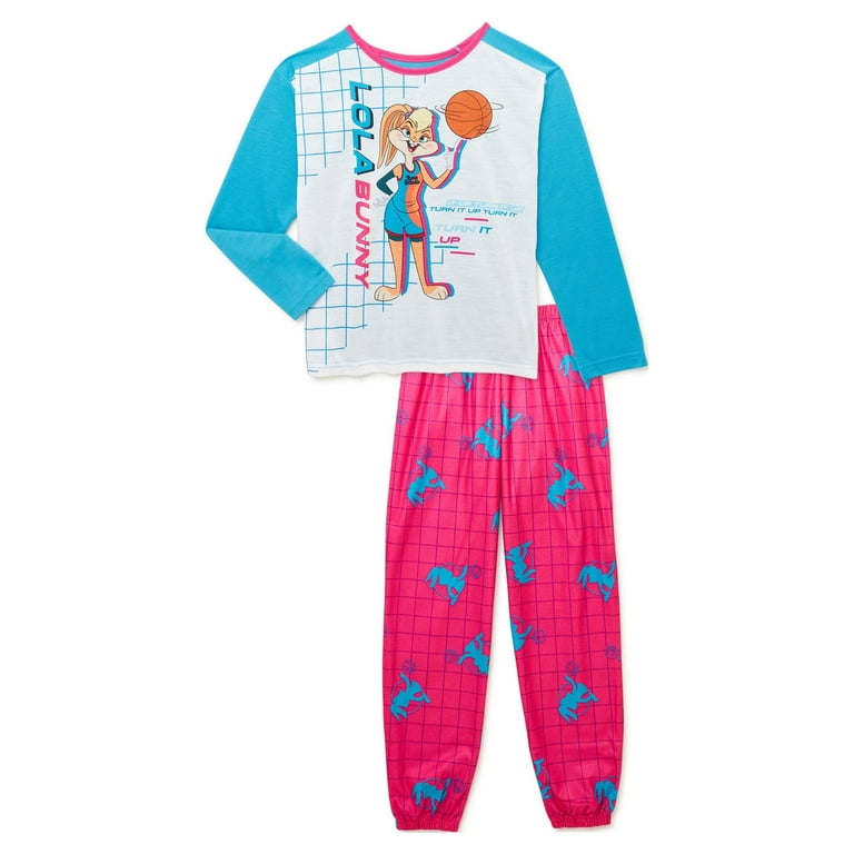 Space Jam Girls Pajama Set 2 Piece Sizes 4 10