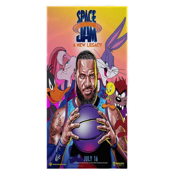 Space Jam Hand Towels for Bathroom Face Bath Clearance Absorbent Fan Gift Lover Microfiber Quick Dry