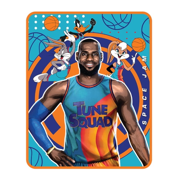 Space Jam Kids Microfiber Bedding Plush Silky Soft Throw, 40"x50"
