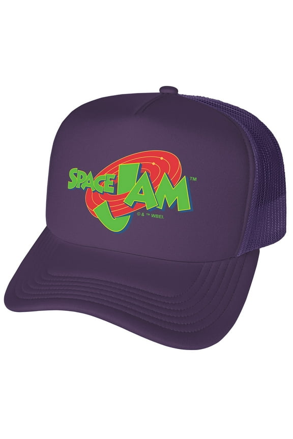 Space Jam Logo Foam Snapback Trucker Hat - Unisex for Men and Women