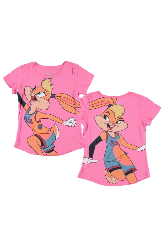 Lola Bunny Girls T-Shirt - Front & Back Tee - Sizes 4-16