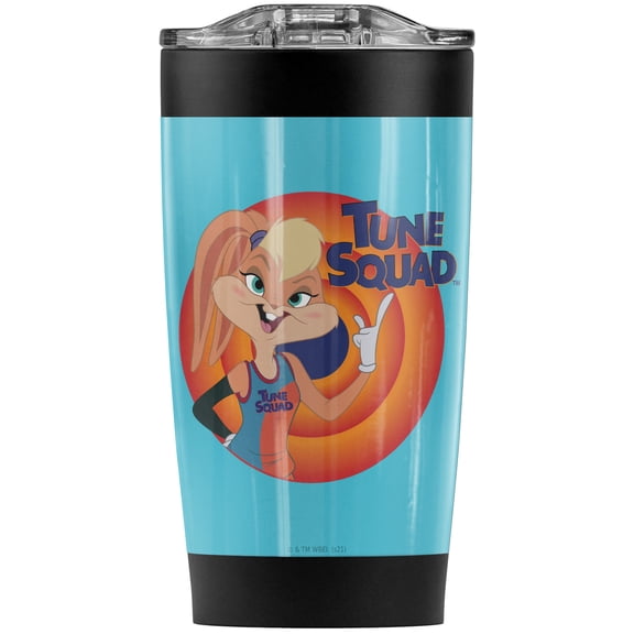Space Jam: A New Legacy/Lola Bunny Stainless Steel Tumbler 20 oz Coffee Travel Mug/Cup, Vacuum Insulated & Double Wall with Leakproof Sliding Lid | Great for Hot Drinks and Cold Beverages
