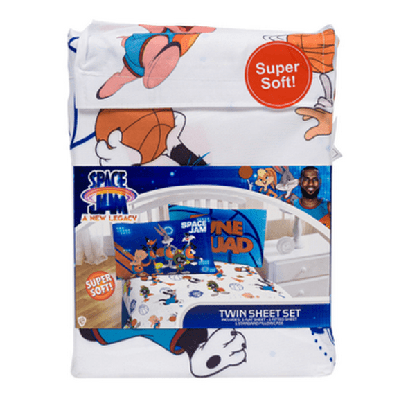 Space Jam New Legacy Twin Sheet Set 3 Piece Polyester