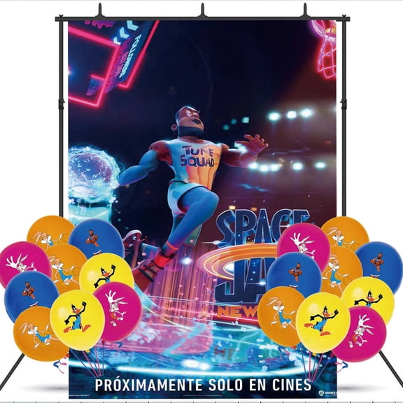 Space Jam Party Decorations Balloons Taspestry Backdrop Banner Wall Decor Background Poster Decor Supplies