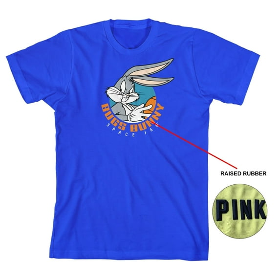 Space Jam Serious Bugs Bunny Boy's Royal Blue T-shirt-XL