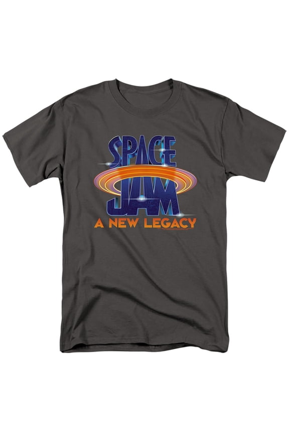 Space Jam - Space Jam 2 Logo - Adult Unisex Short Sleeve T-Shirt - Gray
