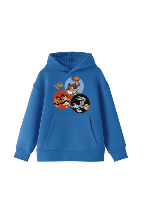Space Jam Squad Youth Royal Blue Hoodie-XS