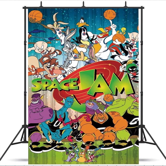 Space Jam Taspestry Poster Banner Backdrop Background Wall Decor Party Supplies
