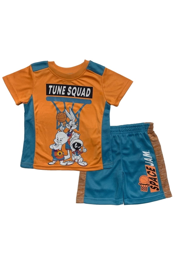 Toddler Boys' Tune Squad T-Shirt and Mesh Shorts Set, Sizes 2T-4T