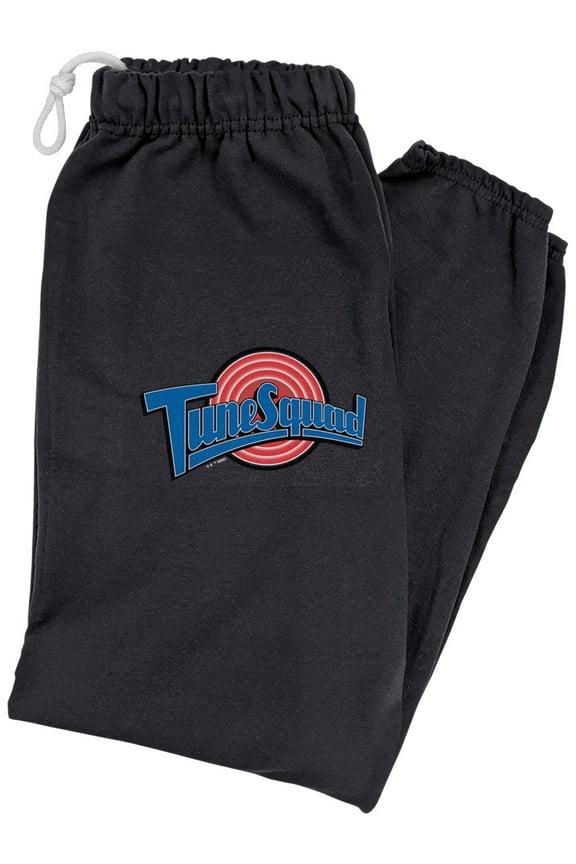 Space Jam Tune Squad Logo Unisex Jogger Sweatpants for Men and Women, Black, Large