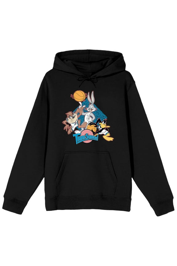 Space Jam Tune Squad Men's Black Graphic Hoodie-XS