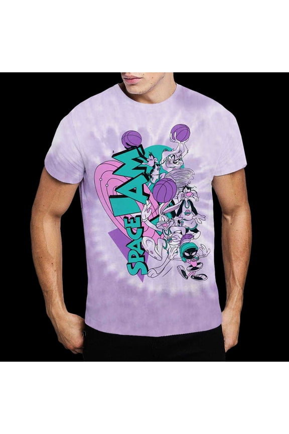 Space Jam Unisex T-Shirt Retro Squad (Wash Collection) (Large)