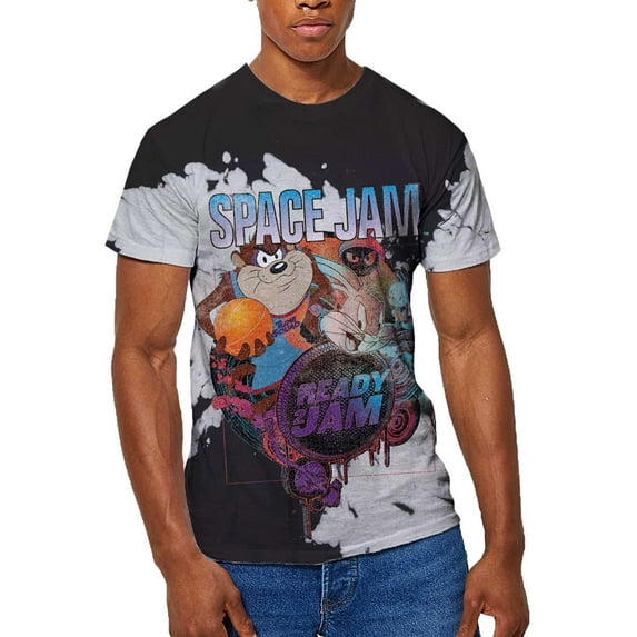 Space Jam Unisex T-Shirt SJ2 Ready 2 Jam (Wash Collection) (X-Large)