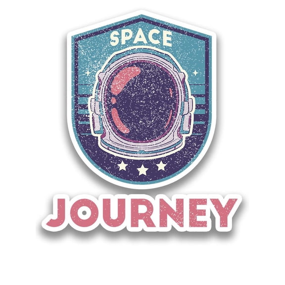 Space Journey Sticker -Smartprints Designs, Vinyl Sticker