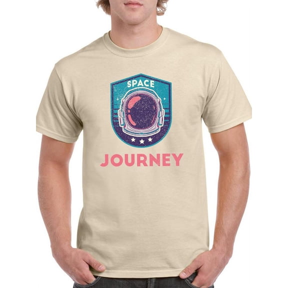 Space Journey T-Shirt Men -Smartprints Designs, Male 5X-Large