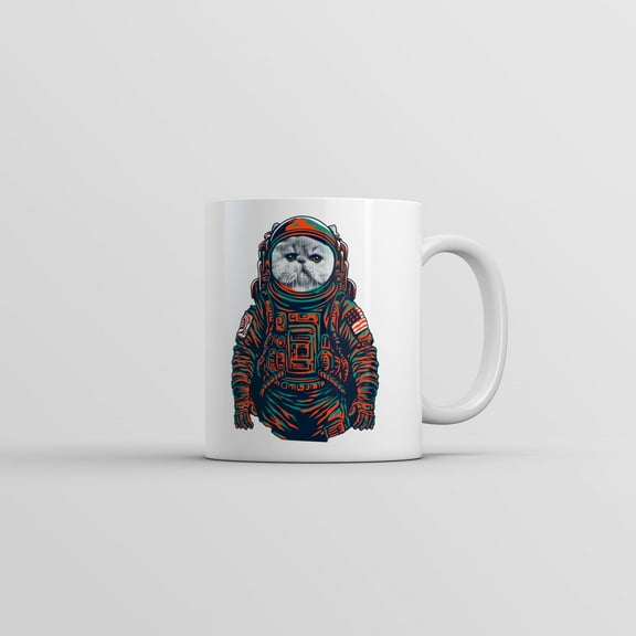 Space Kitty Mug Cool Astronaut Kitten Graphic Coffee Cup