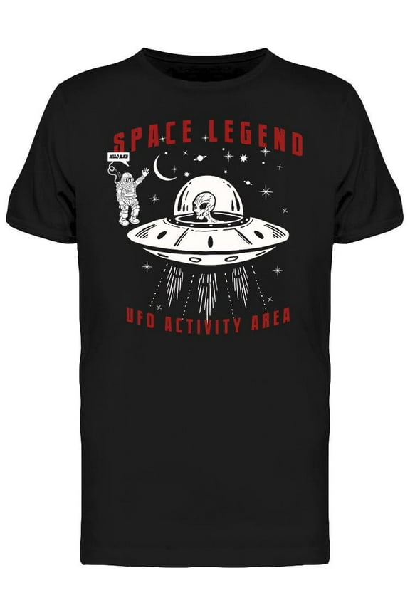 Space Legend Alien T-Shirt Men -Image by Shutterstock, Male Large