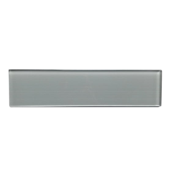 Space Linen Gray 3-in x 12-in Glass Wall Tile( 5 sq. ft. /Box )