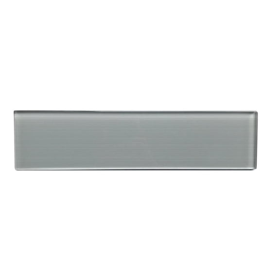 Space Linen Gray 3-in x 12-in Glass Wall Tile( 5 sq. ft. /Box )