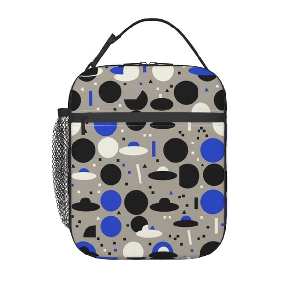 Space Lunch Box, Reusable Insulated Lunch Bag, Galaxy Abstract Meal Prep Cooler Tote For Work, Picnic, Daily Use And Road Trips