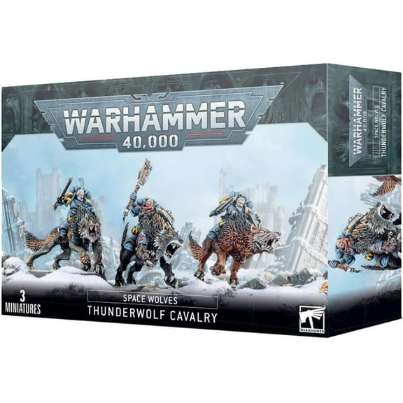 Games Workshop - Warhammer 40K - Space Wolves - Thunderwolf Cavalry