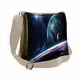 thumbnail image 1 of Space Messenger Bag, Universe with Planets, Unisex Cross-body, by Ambesonne, 1 of 2