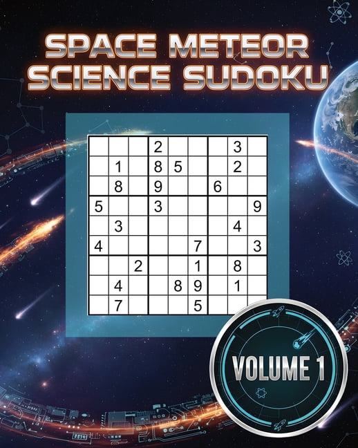 Space Meteor Science Sudoku Logical Astronaut Puzzle Book Volume 1: 400 Challenging Puzzles, (Paperback)
