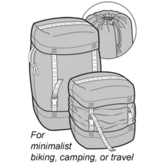 Space Miser Compression Sacks Camping Travel Biking Drawstring Bags #564 Sewing Pattern (Pattern Only) gp564