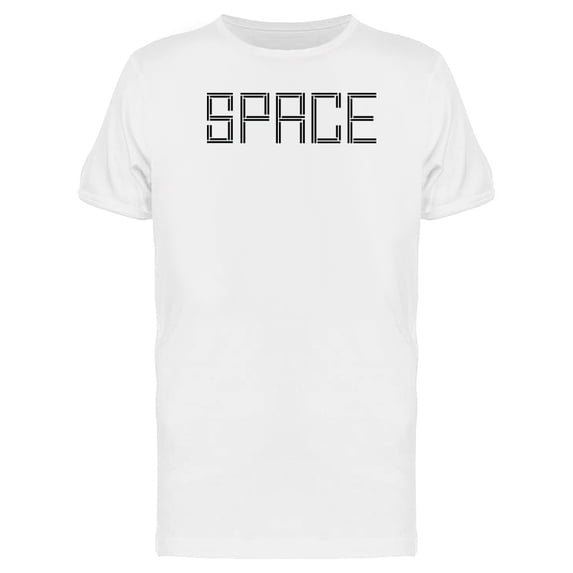 Space Modern Font Tee Men's -Image by Shutterstock