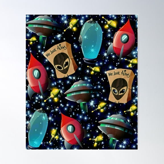 Space Modulator Poster Wall Art, Modern Wall Decor For Living Room Bedroom, 16x24 UNFRAMED