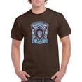 thumbnail image 1 of Space Monkey Club Design T-Shirt Men -Image by Shutterstock, Male Small, 1 of 4