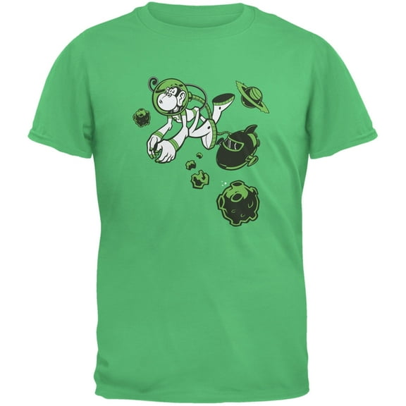 Space Monkey Irish Green Adult T-Shirt - 2X-Large