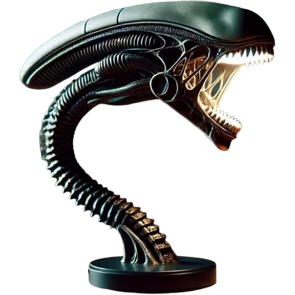 Space Monster Night Light, LED Resin Table Lamp for Home Decor