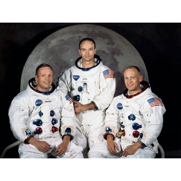 Space NASA Apollo 11 Crew Armstrong Collins Aldrin Extra Large XL Wall Art Poster Print
