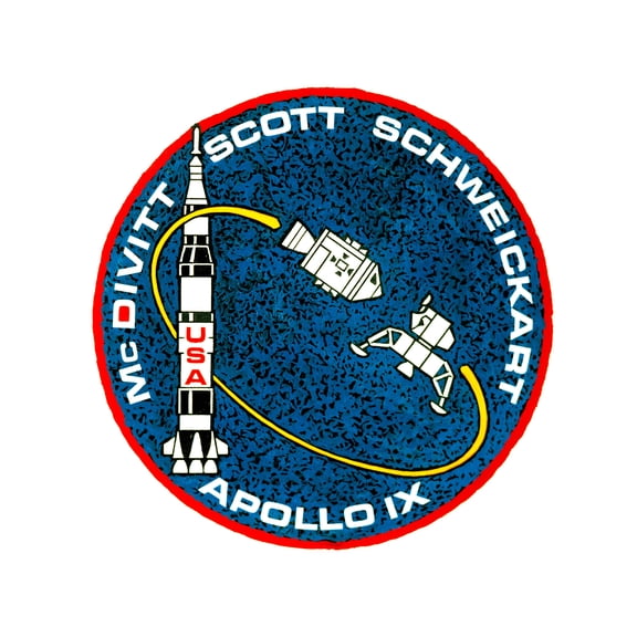 Space NASA Apollo 9 Mission Emblem Badge Patch Extra Large XL Wall Art Poster Print