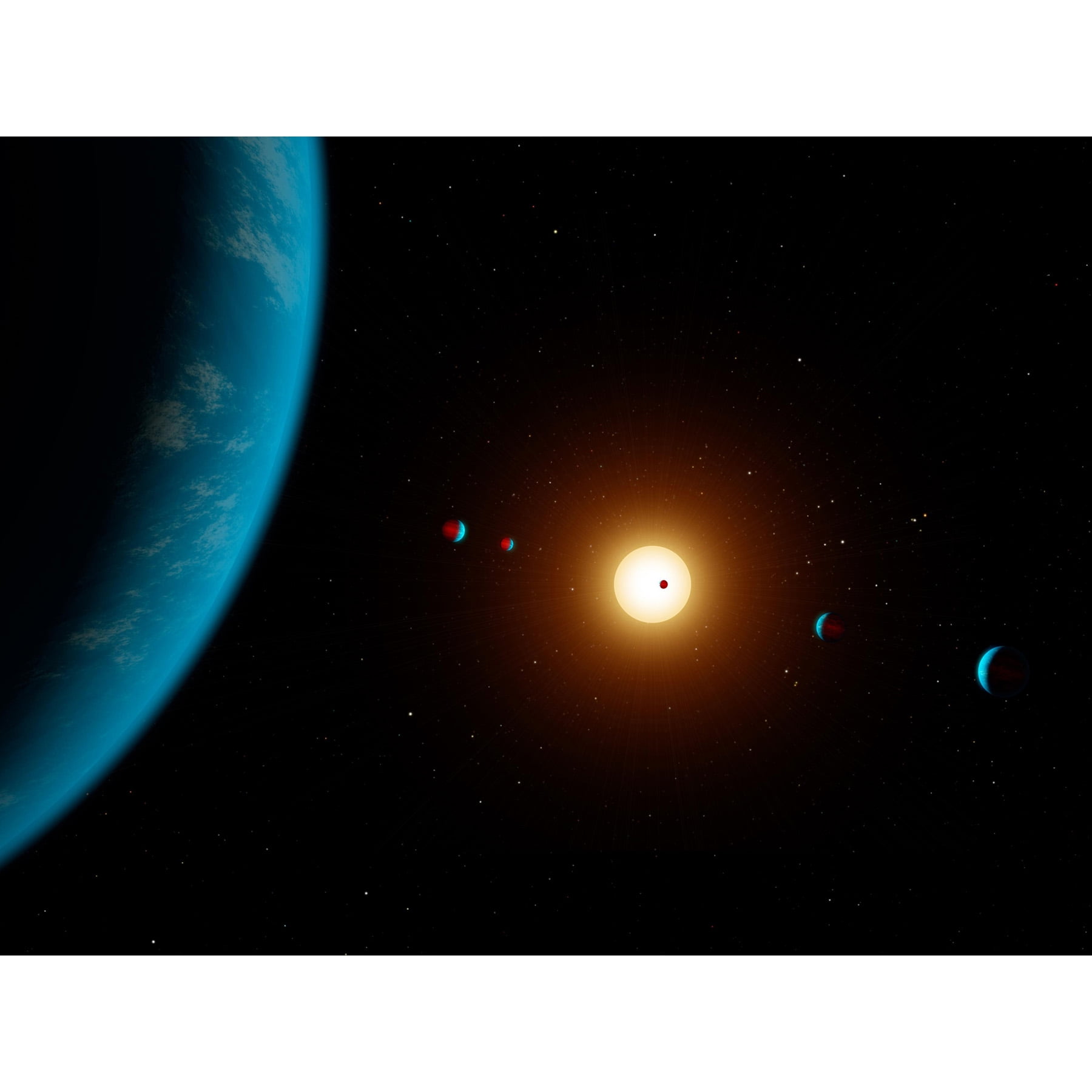 Space NASA K2138 System Star Illustration Extra Large XL Wall