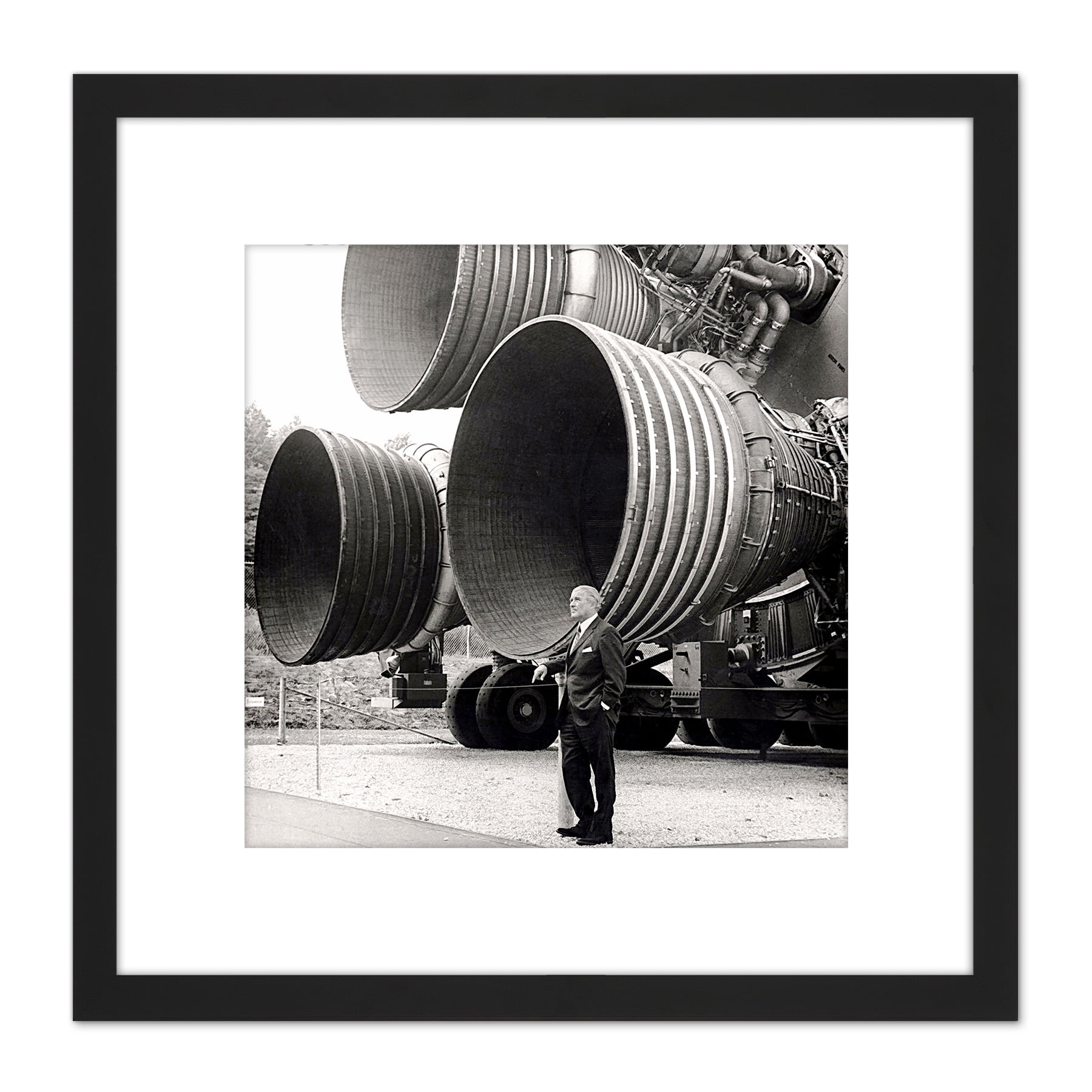 Space NASA Von Braun Saturn V F-1 Rocket Thrusters Photo 8X8 Inch ...