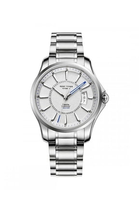 Space Needle Men's Automatic Mechanical Movement, Round Dial, Hollow Case Back, High Quality Stainless Steel Strap