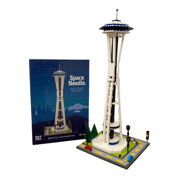 Space Needle Officially Licensed Building Blocks, 20" Model, 587 Pieces