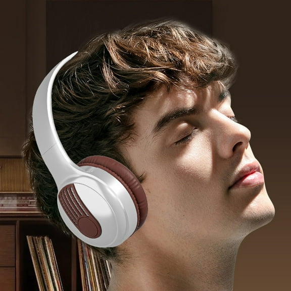 Space One Pro by Ruroz, Adaptive Active Noise Cancelling Headphones Driven by 6 Mics, Super Foldable Design, 60H Lossless Audio, Ultra-Fast Charging, Hi-Res Wireless Audio, Comfortable Fit(Brown)
