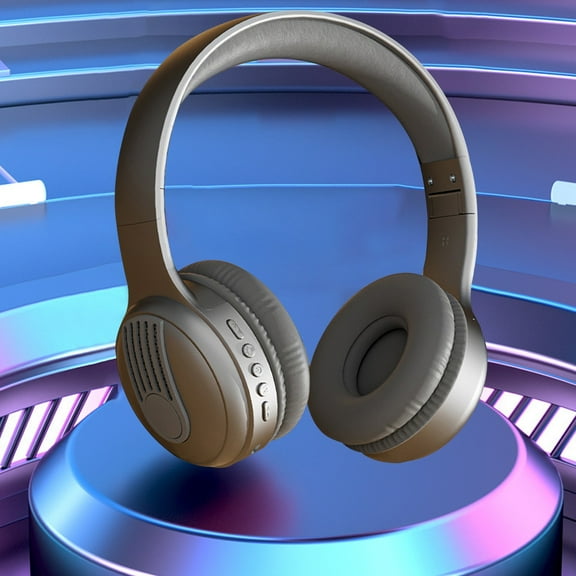 Space One Pro by Ruroz, Adaptive Active Noise Cancelling Headphones Driven by 6 Mics, Super Foldable Design, 60H Lossless Audio, Ultra-Fast Charging, Hi-Res Wireless Audio, Comfortable Fit(Gray)