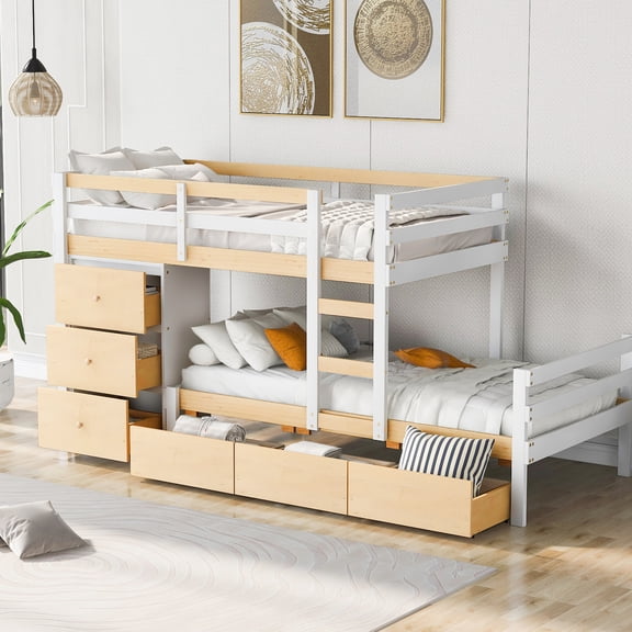 Space - Optimized Twin Bunk Bed - Provide More Room for Activities